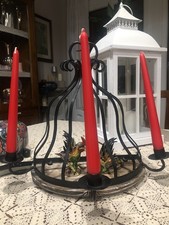 Candelabro in ferro battuto