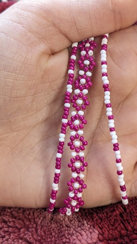 Bracciale con perline viola - , e