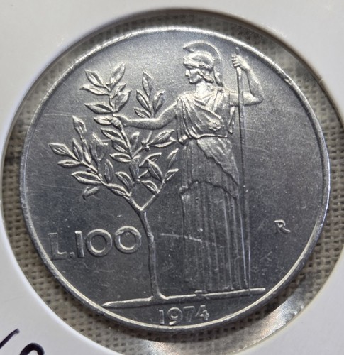 1974 italy 100 lire - lire, unc