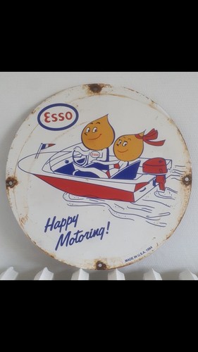 Insegna smaltata esso - insegna,