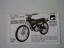 advertising Pubblicità 1977 MOTO GEROSA 50 CROSS CORSA