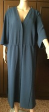 Elegant dress VOYAGE by MARINA RINALDI Woman, sea blue, IT 54 US 18 DE 48 GB 22