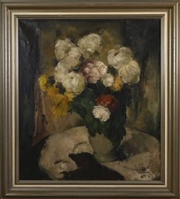 Vecchio dipinto olio su tela