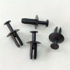 30x clip rivetti plastica nera