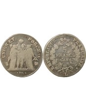 France 5 Francs Argent, Union