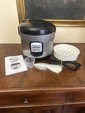 CUOCIRISO ELETTRICO 700W RISOTTIERA CON COPERCHIO COTTURA VAPORE BOLLITORE RISO