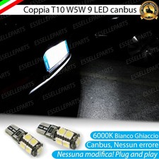 COPPIA LUCI TARGA 9 LED CANBUS