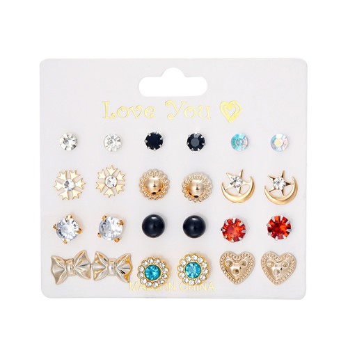 Set paia orecchini fiore - set,