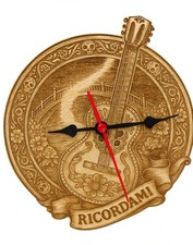 Orologio legno artigianale - in,