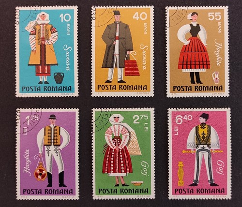 Francobolli usati romania 1973 - francobolli,