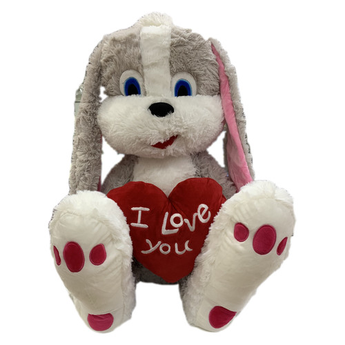 Peluche coniglio con cuore i - con,
