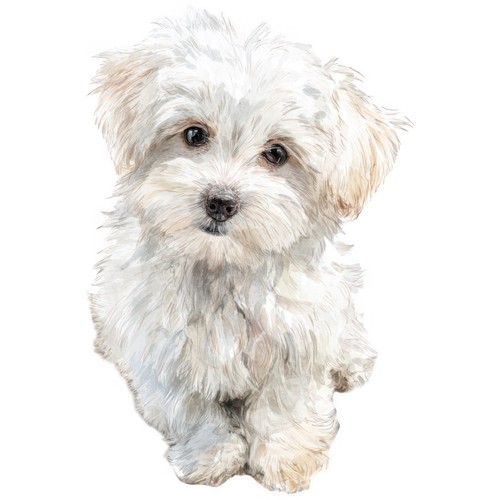 Adesivi cane maltese - 9,
