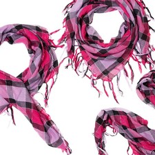 Palituch rosa sciarpa a quadri