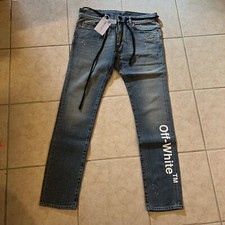 Jeans slim Virgil Abloh bianco