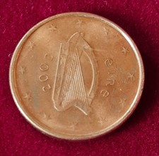 IRLANDA  2002  - 1 CENTESIMO "ARPA CELTICA"  UNC Fd  **PRIMA EMISSIONE**