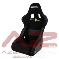 sedile auto sportivo force 1 in vetroresina monoscocca con supporti laterali