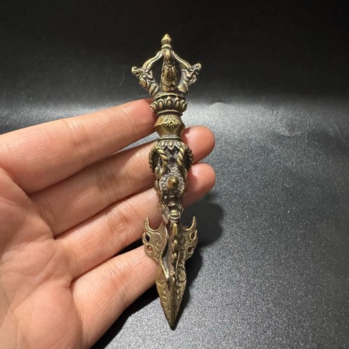 Vecchio drago ottone phurba - drago,