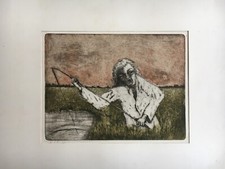 Aquatintaradierung Bambino Con