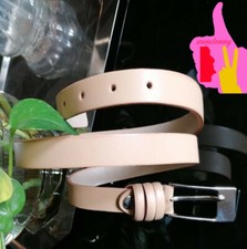 Cintura Donna vera Pelle Rossa  nero  turchese Cuoio MADE ITALY  vintage VV