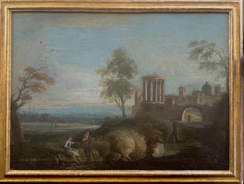 Antico dipinto xviii 700 olio - antico,