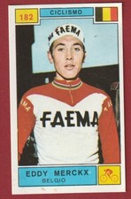 FIGURINA PANINI CAMPIONI DELLO SPORT 1969-70 N.182 EDDY MERCKX CICLISMO