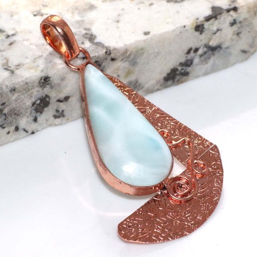 Ciondolo larimar placcato - ciondolo,