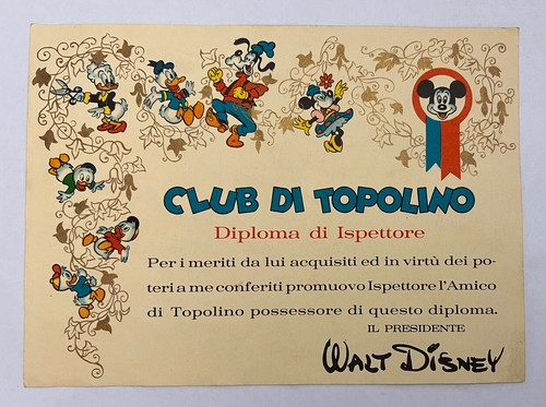 Walt disney club topolino - walt,