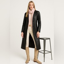 Trench coat donna vera pelle