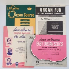 Lotto 4 libri musica organo