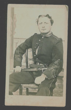 G037] Foto ritratto Esercito MILITARE CON SPADINO