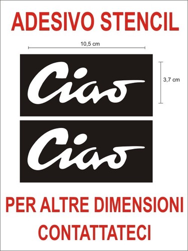 Adesivo stencil piaggio ciao - stencil,