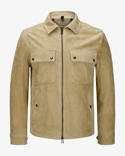 Giacca pelle beige cafe - giacca,