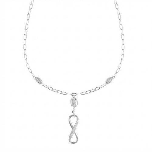 Collana con infinito pendente - con,