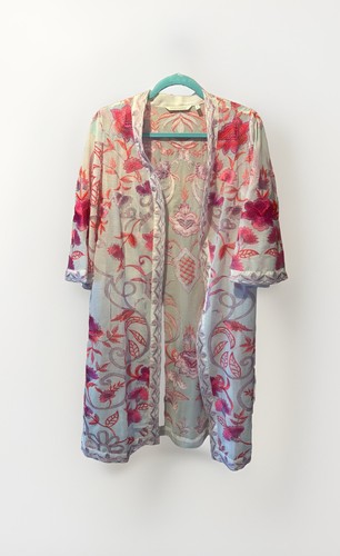 Kimono spolverino ricamato