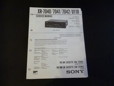 Manuale di servizio originale Sony XR-7040/7041/704/U110