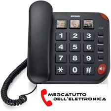 Telefono Fisso Brondi Bravo15 Vivavoce Tasti Grandi 3 Memorie Diretti Chiama SOS