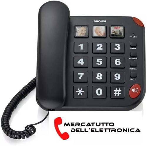 Telefono fisso brondi bravo15 - telefono,