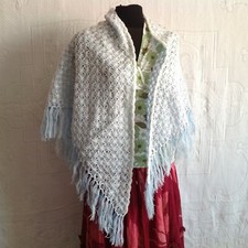 Shawl Donna In Lino Vintage