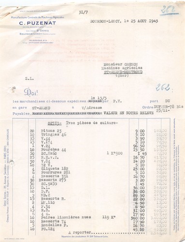1943 puzenat bourbon lancy - 1943,