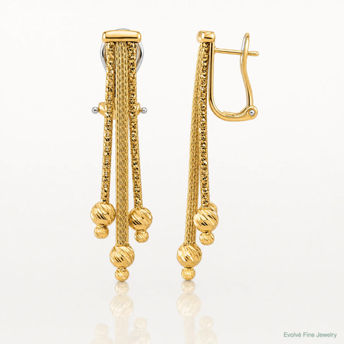 Orecchini omega pendenti - orecchini,