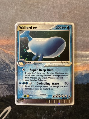 Carta pokemon wailord - carta,