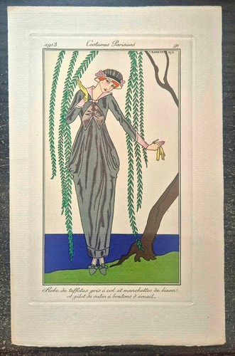 George barbier pochoir - pochoir, mode