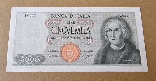 Cinquemila 5000 lire colombo - 5000,
