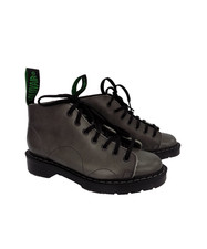 Stivali Solovair donna scimmia grigio pelle lucida UK 3 mod skinhead made England