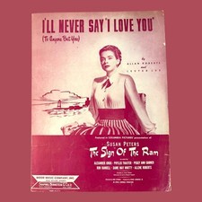 Non dirò mai che ti amo spartiti Susan Peters Il segno dell'ariete 1946 vintage