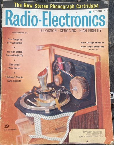 Vintage 1958 radio electronics - vintage,