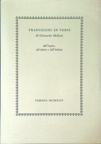 Traduzioni versi melloni - traduzioni,