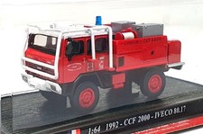 Camion dei Pompieri Del Prado Scala 1/64 FEN65 - 1992 CCF 2000 Iveco 80.17 - Rosso/Bianco