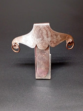 GANCIO PORTA SPADA ANTICO IN FERRO RITRATTO DEL PROPRIETARIO