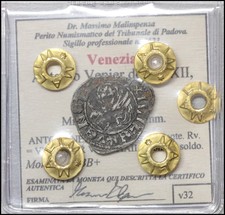 Venezia Antonio Venier Tornesello 1382-1400 Moneta Repubblica medioevali 